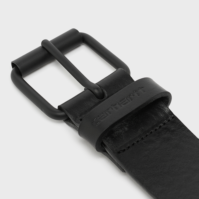 Carhartt WIP Script Belt leather schwarz 104247 2