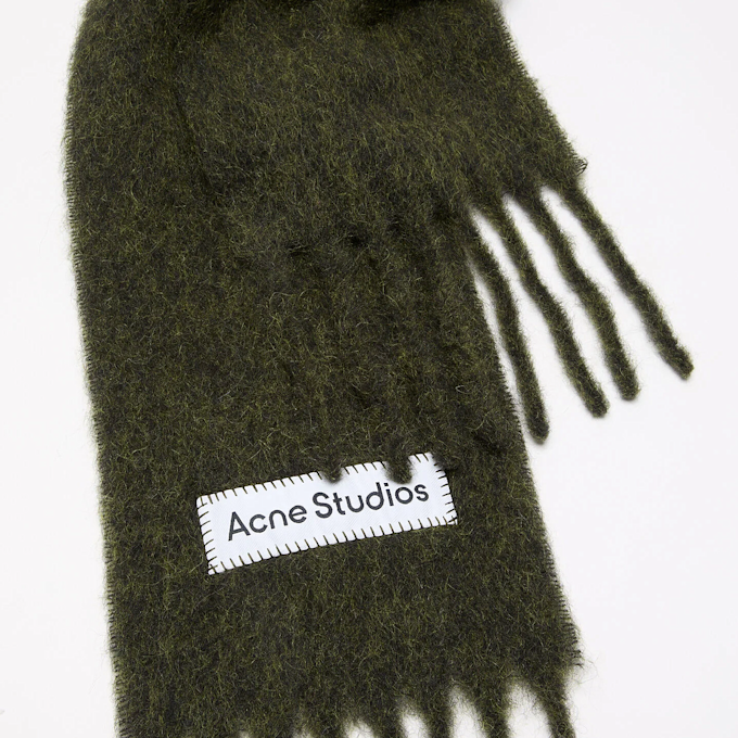 Acne Studios Mohair Scarf Grün 104311 2
