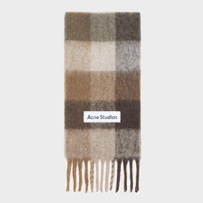 Acne Studios Heavy Scarf dark brown/white brown Undefinierte Farbe 104314 1