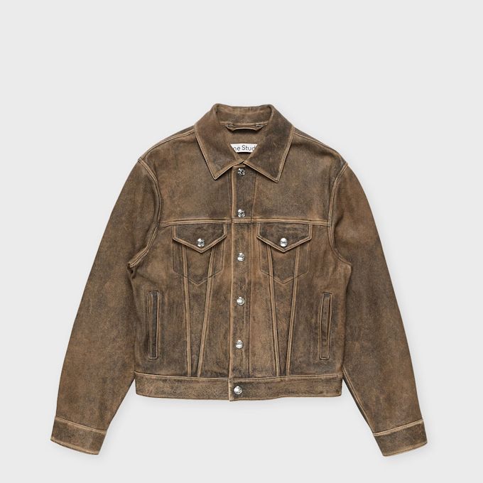 Acne Studios Western Leather Jacket brown/black Undefined Color 104316 1
