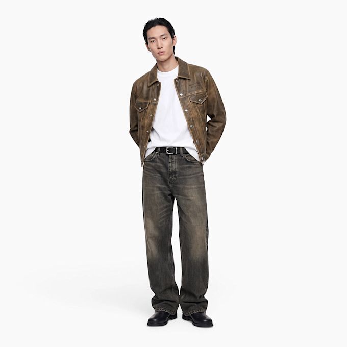 Acne Studios Western Leather Jacket brown/black UndefinedColor 104316 2