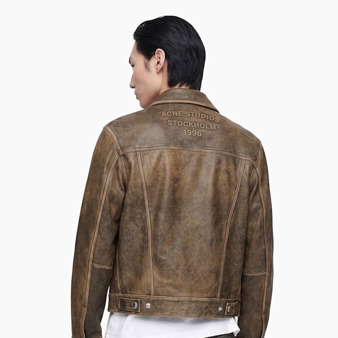 Acne Studios Western Leather Jacket brown/black UndefinedColor 104316 3