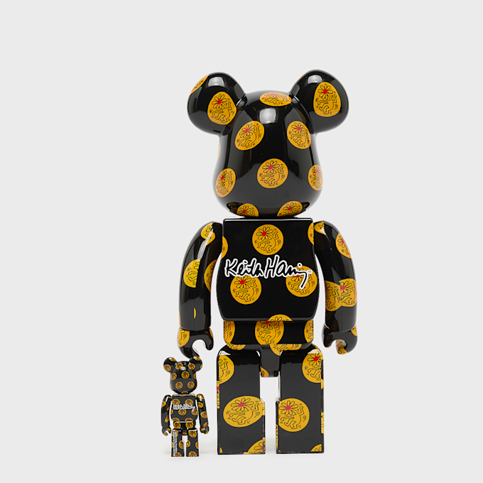 Medicom Bearbrick Keith Haring #12 400% & 100% multi-colour 104369 3