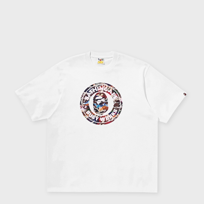 A Bathing Ape Hybrid Camo Busy Works Relaxed Fit Tee weiß 104965 1
