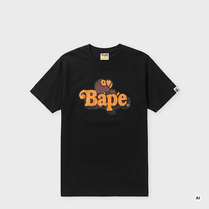 A Bathing Ape Milo On Bape Tee schwarz 104968 1
