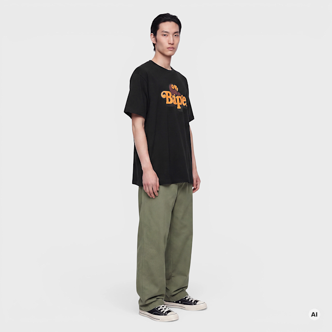 A Bathing Ape Milo On Bape Tee schwarz 104968 2