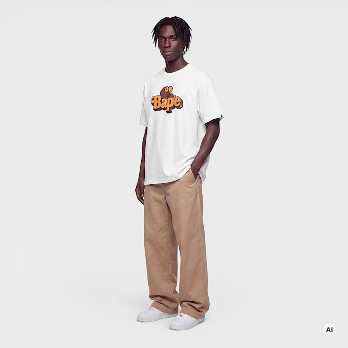 A Bathing Ape Milo On Bape Tee white 104970 2
