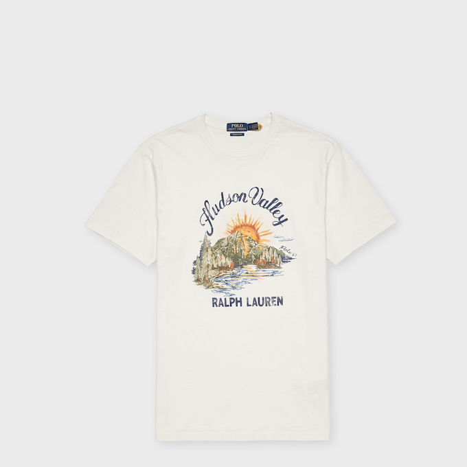 Polo Ralph Lauren Classic Fit Jersey Graphic T-Shirt weiß 105903 1
