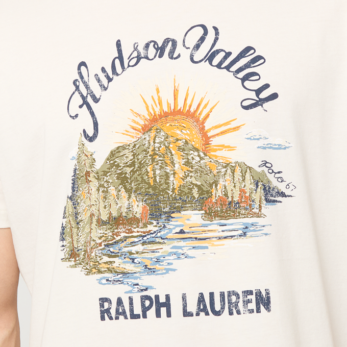 Polo Ralph Lauren Classic Fit Jersey Graphic T-Shirt weiß 105903 3