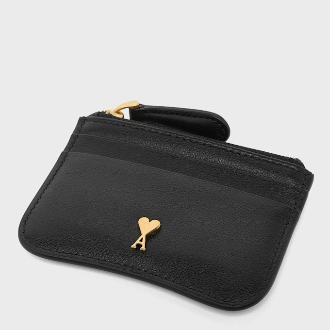 AMI PARIS Paris Zipped Card Holder schwarz 106034 4