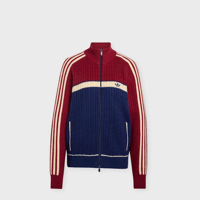 adidas Originals Knitted Archive Track Top blauw 106176 1