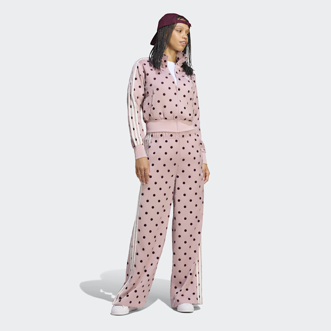 adidas Originals Satin Polka Dots Wide Leg Pant light pink 106193 2