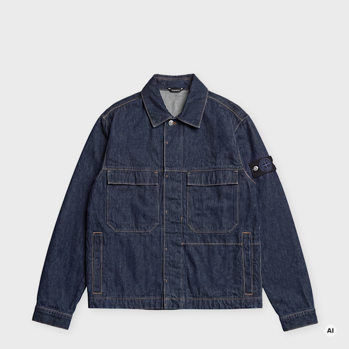 Stone Island Biker Jacket blue rinse Undefined Color 106671 1