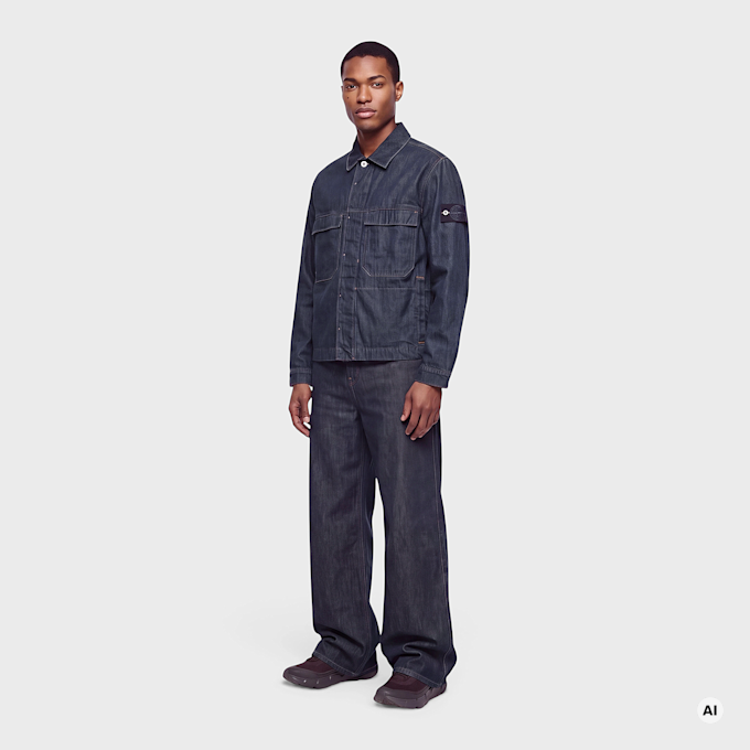 Stone Island Biker Jacket blue rinse Undefined Color 106671 2