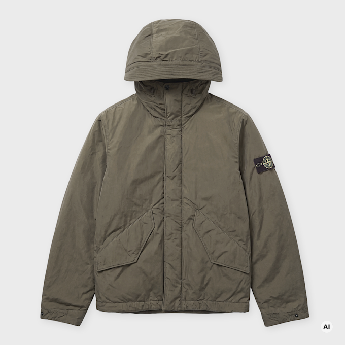 Stone Island Short Parka groen 106693 1