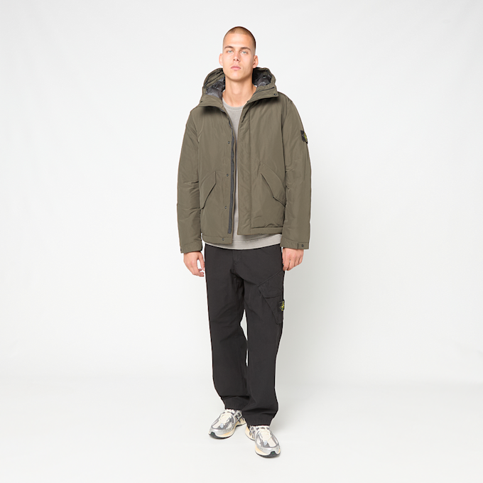 Stone Island Short Parka groen 106693 2