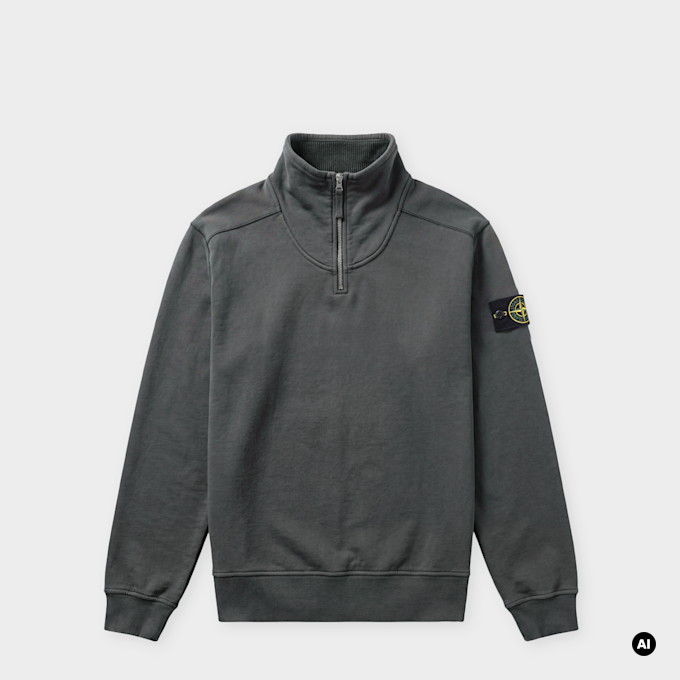 Stone Island LS Polo grau 106708 1