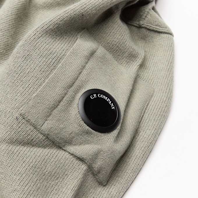 C. P. Company Lambswool GRS Half Zip Sweater Beige 106826 3