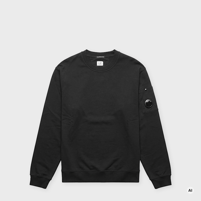 C. P. Company 30/2 Mercerized Jersey Twisted Longsleeve black 106839 1