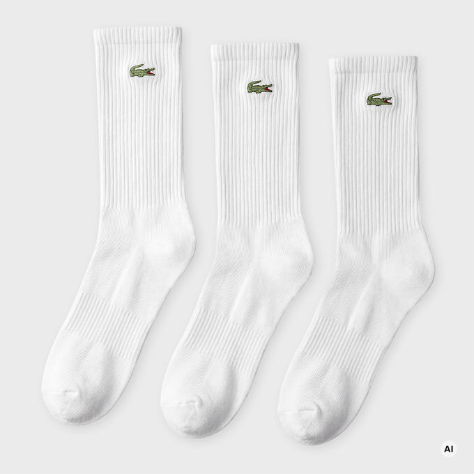 Lacoste Crew Socks (3 Pack) white 106863 1
