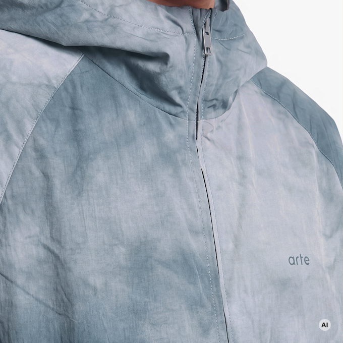 Arte Antwerp Faded Rain Jacket blauw 107101 4