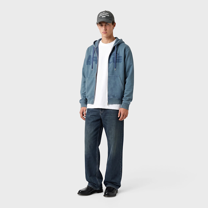 Undefined Brand Fadeout Zip Hoodie Blau 107102 2