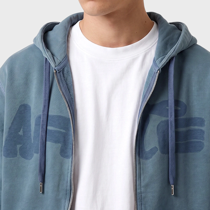 Undefined Brand Fadeout Zip Hoodie blue 107102 3