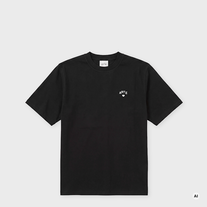 Arte Antwerp Arte Heart T-Shirt schwarz 107100 1