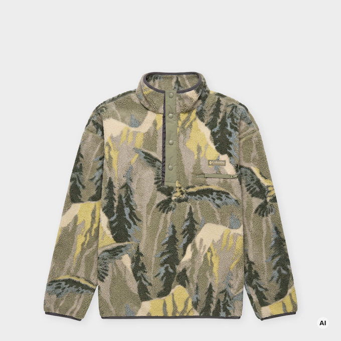Columbia Helvetia™ II Printed Half Snap Fleece grün 107375 1