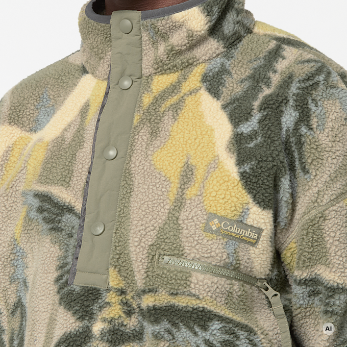 Columbia Helvetia™ II Printed Half Snap Fleece grün 107375 3
