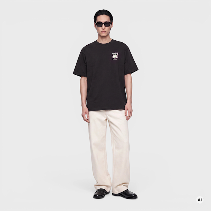 Wood Wood Liam Map Tee black UndefinedColor 126009 2