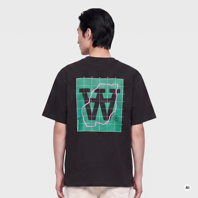 Wood Wood Liam Map Tee black UndefinedColor 126009 3