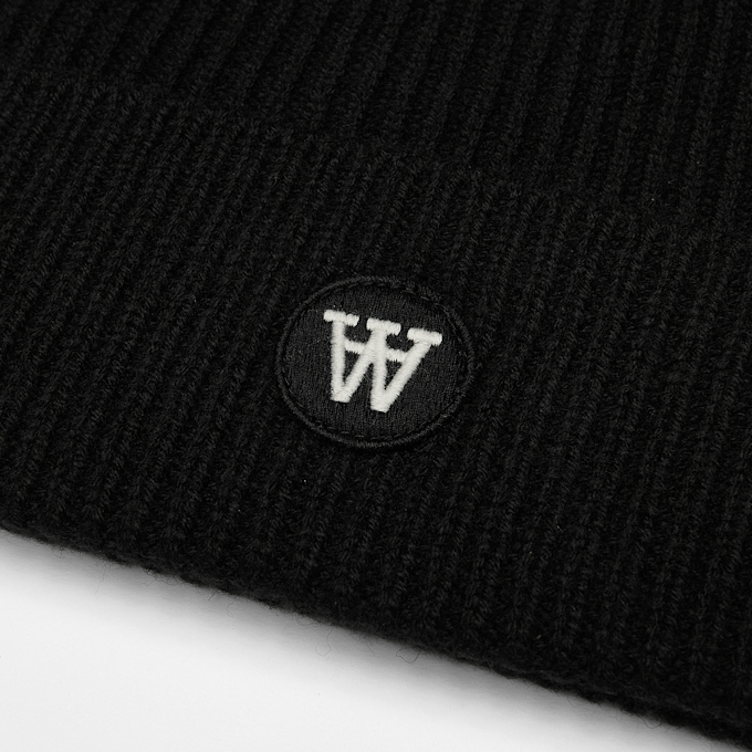Wood Wood Vin Beanie black UndefinedColor 126002 3
