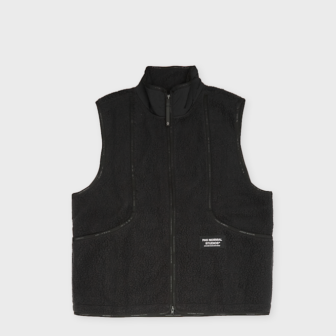 Pas Normal Studios Off-Race Pile Fleece Vest zwart 139190 1