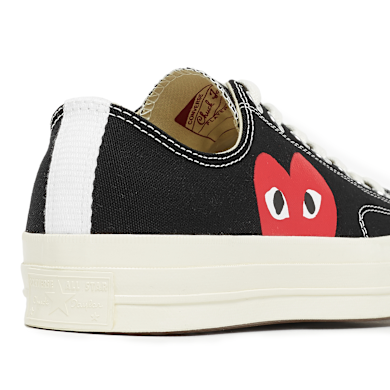 Buy Comme des Garcons Play Chuck Taylor Low in black | P1K111-BLK