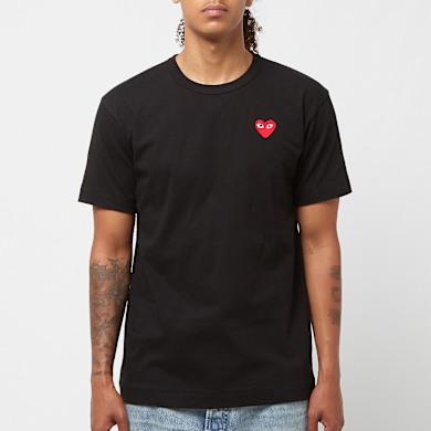COMME des GARÇONS BLACK 半袖Tシャツ WMNS) COMME des GARCONS PLAY Kawakubo Rei Black Printing Short