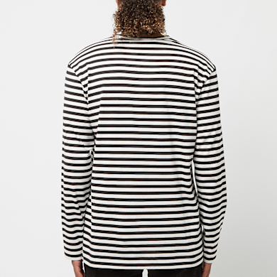 Buy Comme des Garcons Play Play Red Heart Striped Long Sleeve T