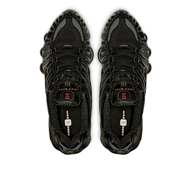 Buy Nike Shox TL in black/black-mtlc hematite-max orange | AV3595