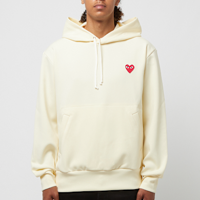 Buy Comme des Garcons Play Hooded Sweatshirt in beige | P1T174-IVO