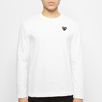 Buy Comme des Garcons Play Play Black Heart Long Sleeve T-Shirt in