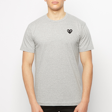 Buy Comme des Garcons Play Black Heart T-Shirt in grey | AZ-T076