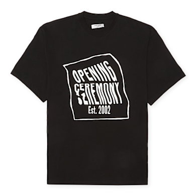OPENING CEREMONYトップス Buy Opening Ceremony Warped Logo Regular T-Shirt in black