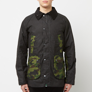 Buy A Bathing Ape Barbour x Bape 1st Camo Bedale Jacket in black