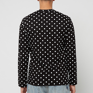 Buy Comme des Garcons Play Black Polka Dot Longsleeve in black