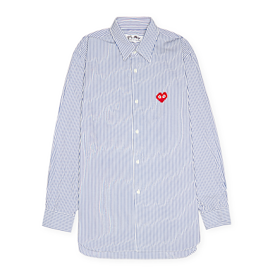 Buy Comme des Garcons Play Men's Shirt Woven in blue | P1B024-STR
