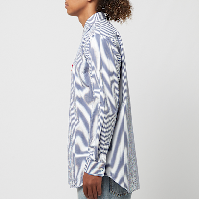 Buy Comme des Garcons Play Men's Shirt Woven in blue | P1B024-STR