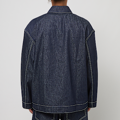 Buy Sunnei Raw Denim Reversible 4 Pockets Jacket in electric blue 