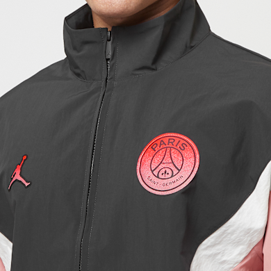 Buy Jordan PSG Anthem Jacket in rust pink/off noir/sail/infrared