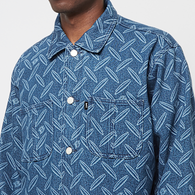 BoTT 24SS セットアップPlate Denim Jacket&pants Buy BoTT Plate Denim Jacket in blue | PLATEDENIMJACKETWBLUE-SS24