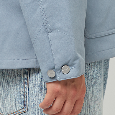 Buy Carhartt WIP Suede Michigan Coat in blue | I033717-191.XX
